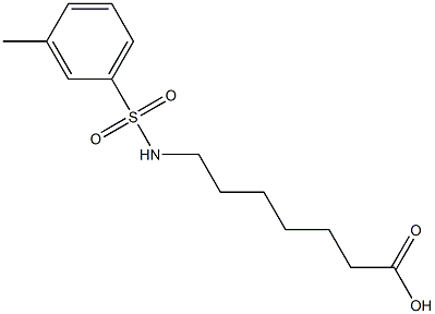 7-{[(3-methylphenyl)sulfonyl]amino}heptanoic acid Struktur