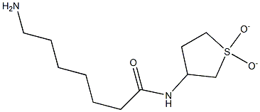 7-amino-N-(1,1-dioxidotetrahydrothien-3-yl)heptanamide Struktur