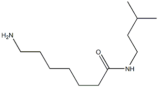 7-amino-N-(3-methylbutyl)heptanamide Struktur