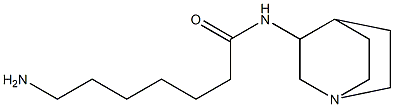 7-amino-N-1-azabicyclo[2.2.2]oct-3-ylheptanamide Struktur