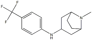 8-methyl-N-[4-(trifluoromethyl)phenyl]-8-azabicyclo[3.2.1]octan-3-amine Struktur