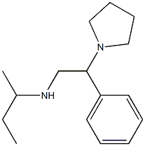 butan-2-yl[2-phenyl-2-(pyrrolidin-1-yl)ethyl]amine Struktur