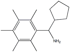 cyclopentyl(2,3,4,5,6-pentamethylphenyl)methanamine Struktur