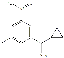 cyclopropyl(2,3-dimethyl-5-nitrophenyl)methanamine Struktur