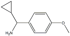 cyclopropyl(4-methoxyphenyl)methanamine Struktur