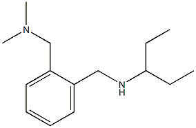 dimethyl({2-[(pentan-3-ylamino)methyl]phenyl}methyl)amine Struktur