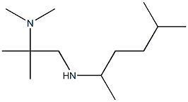 dimethyl({2-methyl-1-[(5-methylhexan-2-yl)amino]propan-2-yl})amine Struktur