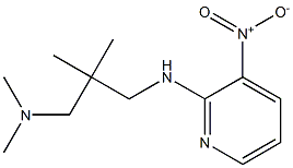 dimethyl(2-methyl-2-{[(3-nitropyridin-2-yl)amino]methyl}propyl)amine Struktur