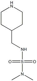 dimethyl[(piperidin-4-ylmethyl)sulfamoyl]amine Struktur