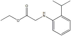 ethyl 2-{[2-(propan-2-yl)phenyl]amino}acetate Struktur