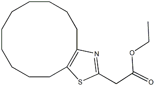 ethyl 2-{4H,5H,6H,7H,8H,9H,10H,11H,12H,13H-cyclododeca[d][1,3]thiazol-2-yl}acetate Struktur