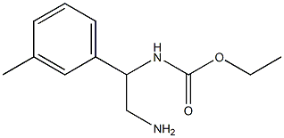 ethyl 2-amino-1-(3-methylphenyl)ethylcarbamate Struktur