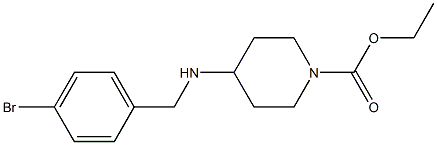 ethyl 4-{[(4-bromophenyl)methyl]amino}piperidine-1-carboxylate Struktur