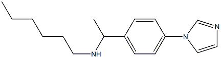 hexyl({1-[4-(1H-imidazol-1-yl)phenyl]ethyl})amine Struktur