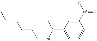 hexyl[1-(3-nitrophenyl)ethyl]amine Struktur