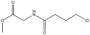 methyl [(4-chlorobutanoyl)amino]acetate Struktur