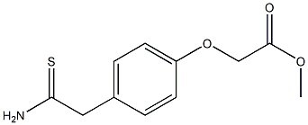 methyl [4-(2-amino-2-thioxoethyl)phenoxy]acetate Struktur