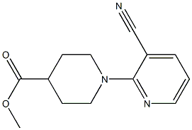 methyl 1-(3-cyanopyridin-2-yl)piperidine-4-carboxylate Struktur