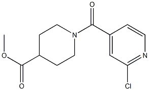 methyl 1-[(2-chloropyridin-4-yl)carbonyl]piperidine-4-carboxylate Struktur