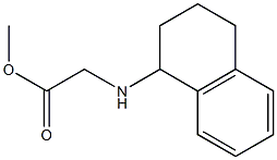 methyl 2-(1,2,3,4-tetrahydronaphthalen-1-ylamino)acetate Struktur