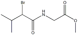 methyl 2-(2-bromo-3-methylbutanamido)acetate Struktur