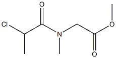 methyl 2-(2-chloro-N-methylpropanamido)acetate Struktur