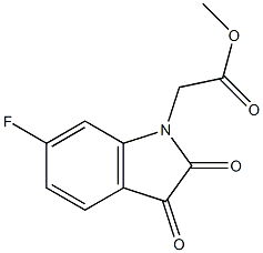 methyl 2-(6-fluoro-2,3-dioxo-2,3-dihydro-1H-indol-1-yl)acetate Struktur