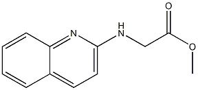 methyl 2-(quinolin-2-ylamino)acetate Struktur