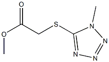 methyl 2-[(1-methyl-1H-1,2,3,4-tetrazol-5-yl)sulfanyl]acetate Struktur