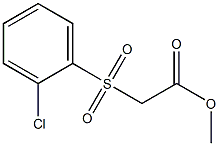 methyl 2-[(2-chlorobenzene)sulfonyl]acetate Struktur