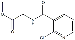 methyl 2-[(2-chloropyridin-3-yl)formamido]acetate Struktur