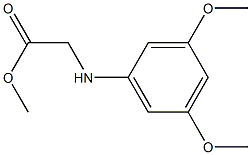 methyl 2-[(3,5-dimethoxyphenyl)amino]acetate Struktur