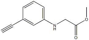 methyl 2-[(3-ethynylphenyl)amino]acetate Struktur