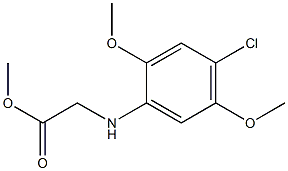 methyl 2-[(4-chloro-2,5-dimethoxyphenyl)amino]acetate Struktur