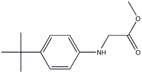 methyl 2-[(4-tert-butylphenyl)amino]acetate Struktur