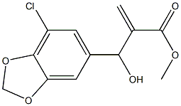 methyl 2-[(7-chloro-2H-1,3-benzodioxol-5-yl)(hydroxy)methyl]prop-2-enoate Struktur