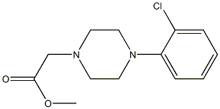 methyl 2-[4-(2-chlorophenyl)piperazin-1-yl]acetate Struktur