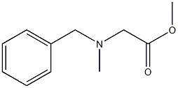 methyl 2-[benzyl(methyl)amino]acetate Struktur