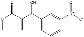 methyl 2-[hydroxy(3-nitrophenyl)methyl]prop-2-enoate Struktur