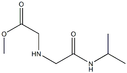 methyl 2-{[(propan-2-ylcarbamoyl)methyl]amino}acetate Struktur