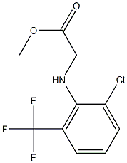 methyl 2-{[2-chloro-6-(trifluoromethyl)phenyl]amino}acetate Struktur