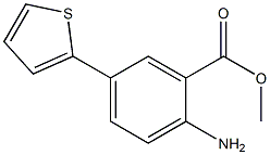 methyl 2-amino-5-thien-2-ylbenzoate Struktur