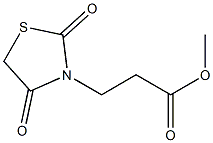 methyl 3-(2,4-dioxo-1,3-thiazolidin-3-yl)propanoate Struktur