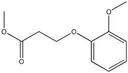 methyl 3-(2-methoxyphenoxy)propanoate Struktur