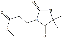 methyl 3-(4,4-dimethyl-2,5-dioxoimidazolidin-1-yl)propanoate Struktur