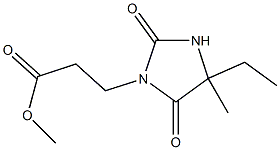 methyl 3-(4-ethyl-4-methyl-2,5-dioxoimidazolidin-1-yl)propanoate Struktur