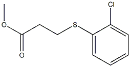 methyl 3-[(2-chlorophenyl)sulfanyl]propanoate Struktur