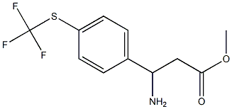 methyl 3-amino-3-{4-[(trifluoromethyl)sulfanyl]phenyl}propanoate Struktur