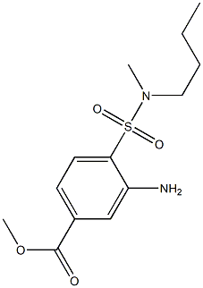 methyl 3-amino-4-[butyl(methyl)sulfamoyl]benzoate Struktur