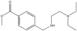 methyl 4-({[2-(diethylamino)ethyl]amino}methyl)benzoate Struktur